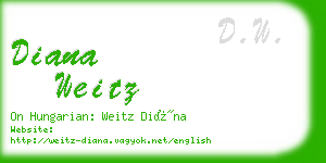 diana weitz business card